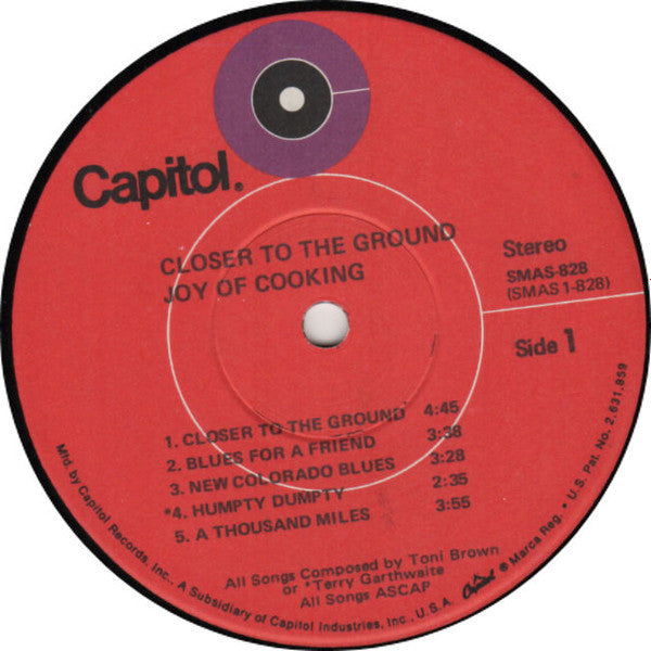 Joy Of Cooking - Closer To The Ground