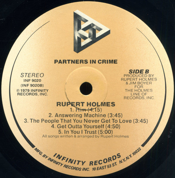 Rupert Holmes - Partners In Crime