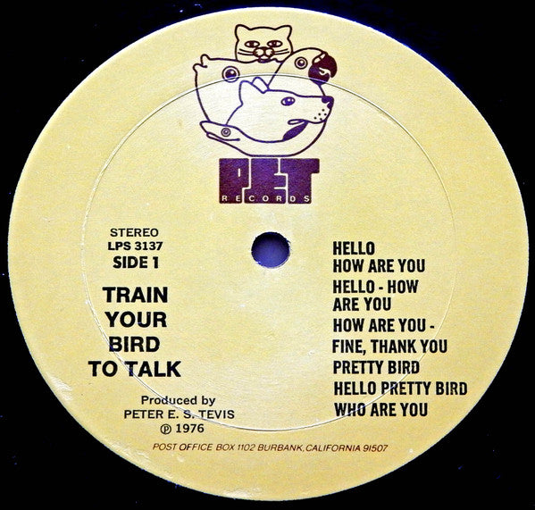 Unknown Artist - Train Your Bird To Talk