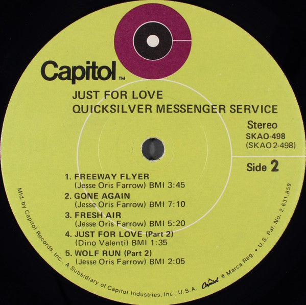 Just For Love - secondary