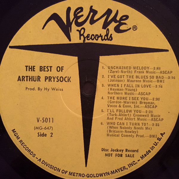 Arthur Prysock - The Best Of Arthur Prysock