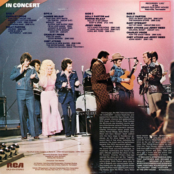 Various - In Concert With Host Charley Pride