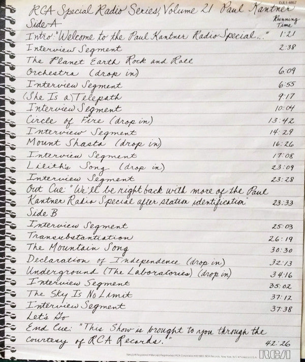 Paul Kantner - RCA Special Radio Series Vol. 21