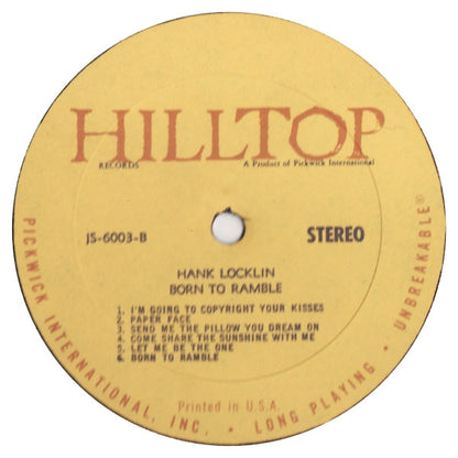 Hank Locklin - Born To Ramble