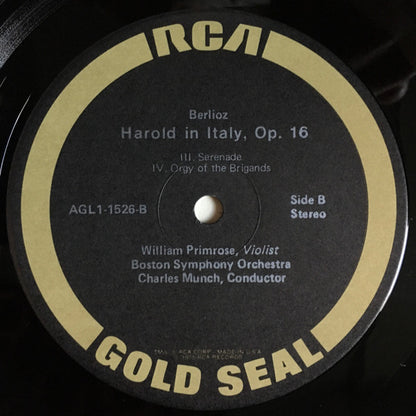 Hector Berlioz, Boston Symphony Orchestra, Charles Munch, William Primrose - Harold In Italy