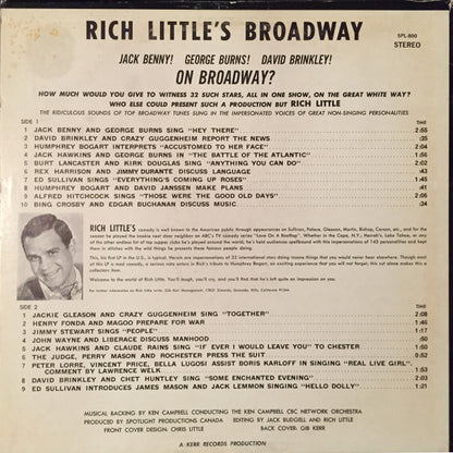 Rich Little - Rich Little's Broadway