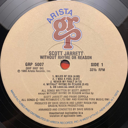 Scott Jarrett - Without Rhyme Or Reason