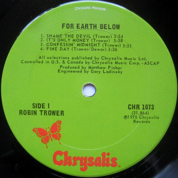 For Earth Below - secondary