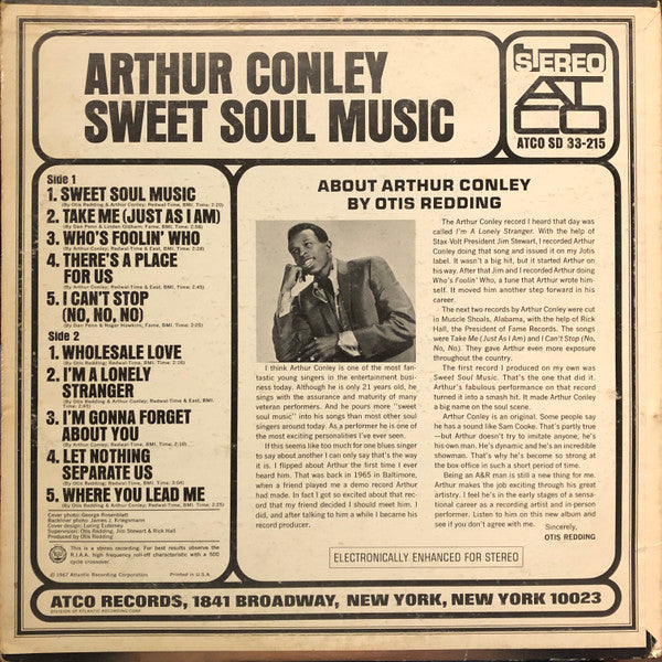 Arthur Conley - Sweet Soul Music