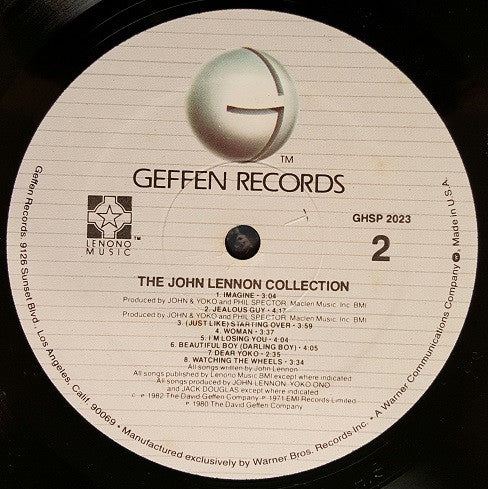 The John Lennon Collection - secondary