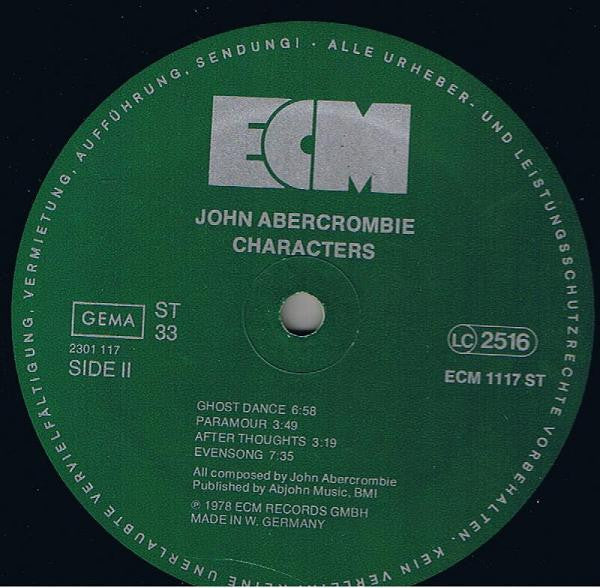 John Abercrombie - Characters