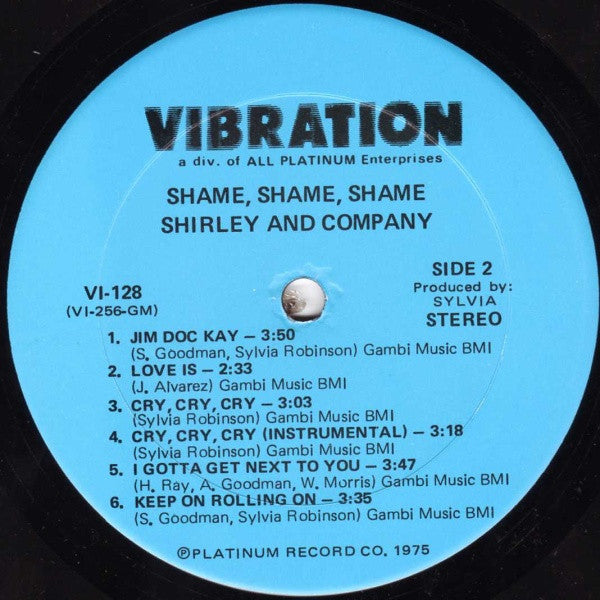Shame Shame Shame - secondary