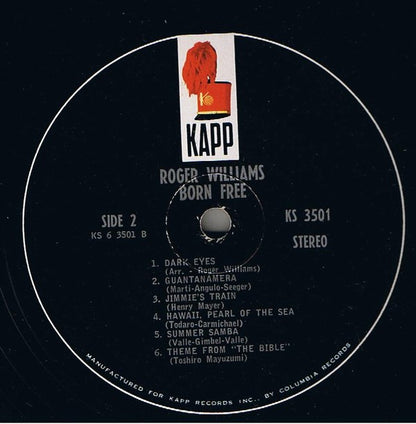 Roger Williams - Born Free