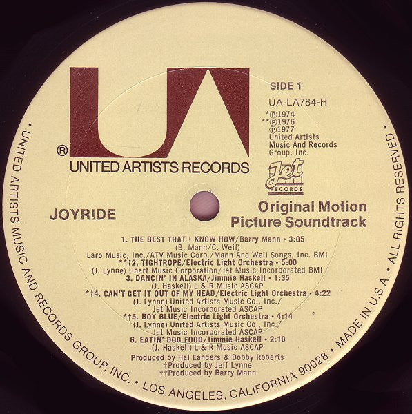 Joyride (Original Motion Picture Sound Track) - secondary