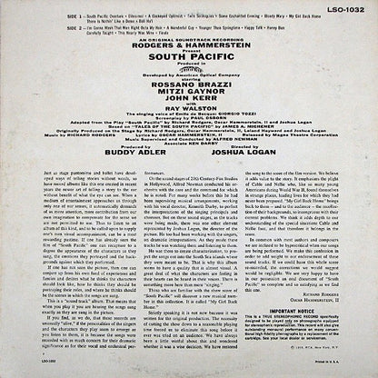 Rodgers & Hammerstein - RCA Victor Presents Rodgers & Hammerstein's South Pacific (An Original Soundtrack Recording)