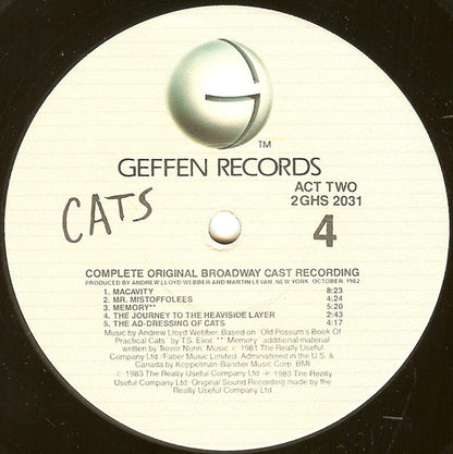 Cats - Complete Original Broadway Cast Recording - secondary