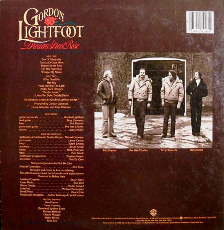 Gordon Lightfoot - Dream Street Rose