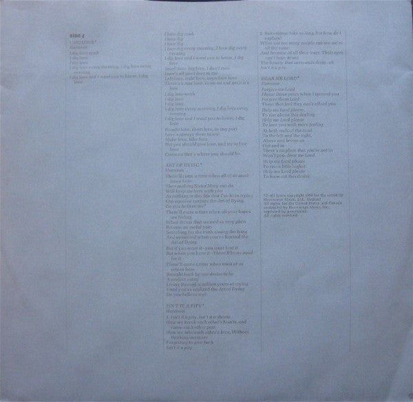 All Things Must Pass - secondary