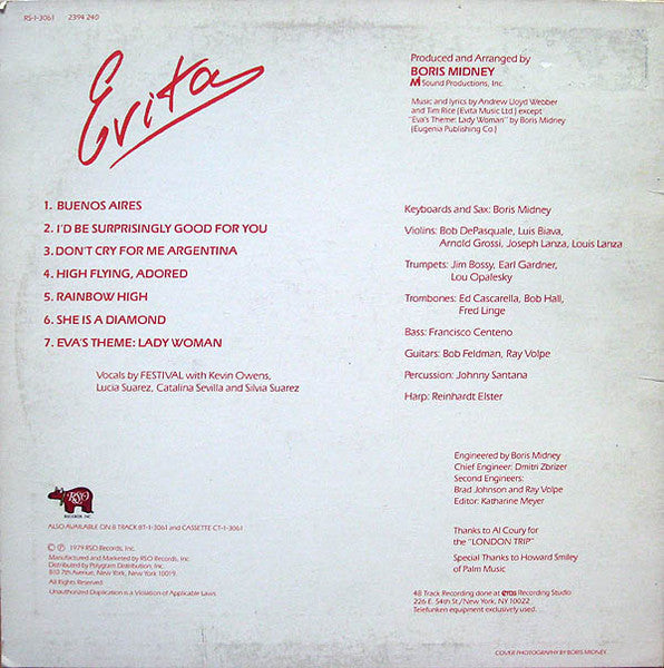 Evita - secondary
