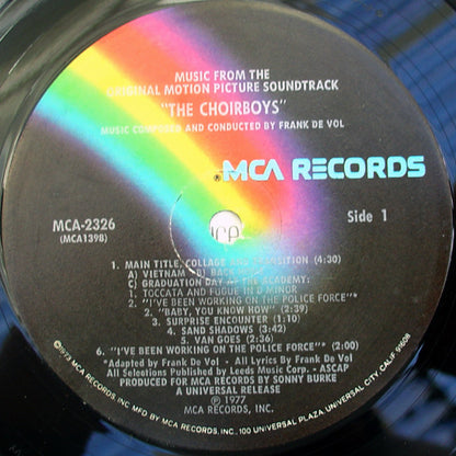 The Choirboys - Music From The Original Motion Picture Soundtrack - secondary