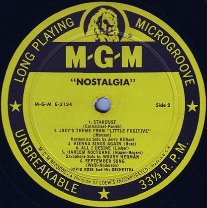 David Rose & His Orchestra - Nostalgia