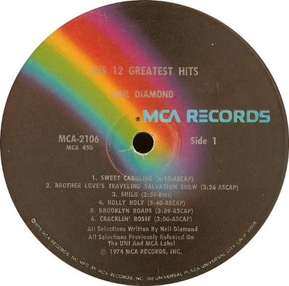 Neil Diamond - His 12 Greatest Hits