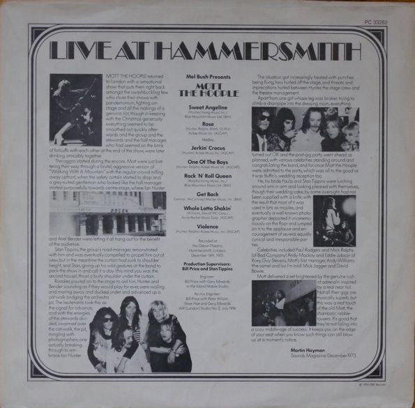 Mott The Hoople Live - secondary