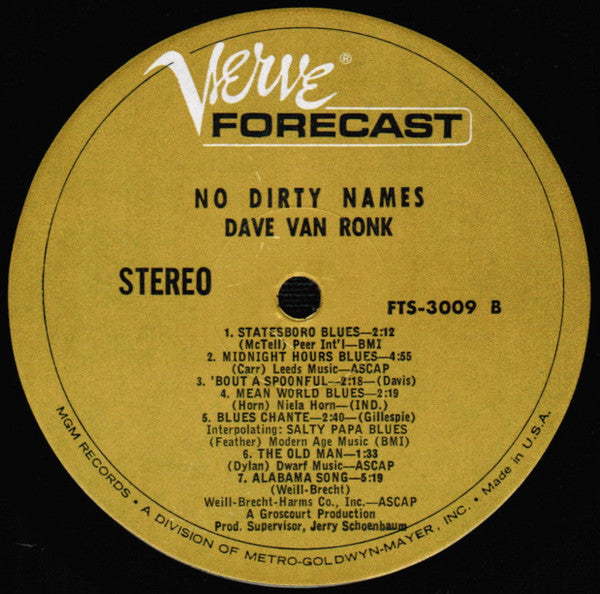 No Dirty Names - secondary