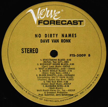No Dirty Names - secondary