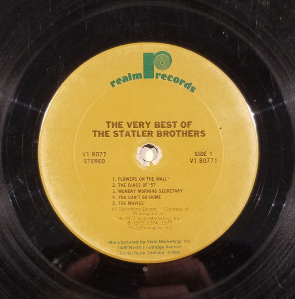 The Very Best Of The Statler Brothers - secondary