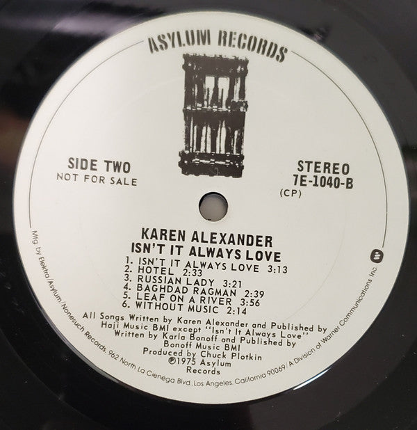 Karen Alexander - Isn't It Always Love