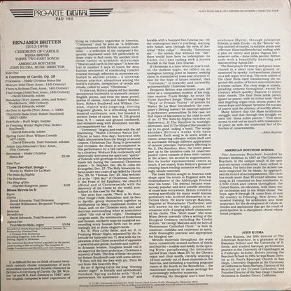 Benjamin Britten, The American Boychoir, John Kuzma - Ceremony Of Carols