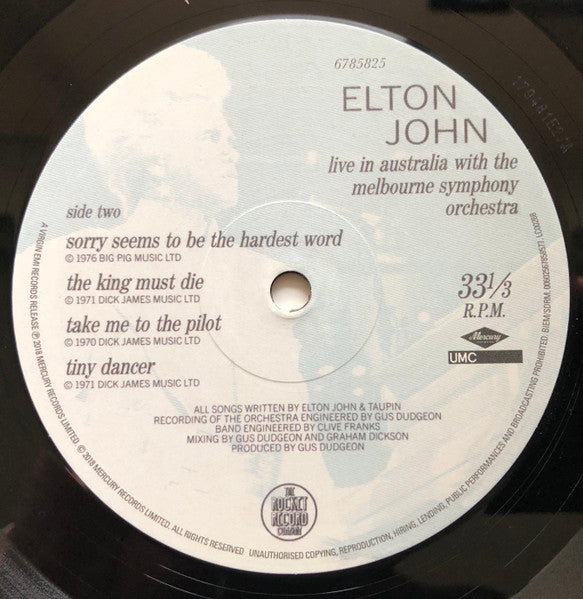 Live In Australia (With The Melbourne Symphony Orchestra) - secondary