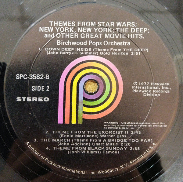 Themes From Star Wars, New York, New York, The Deep & Other Great Movie Hits - secondary
