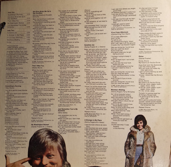 Kenny Rogers & The First Edition - Something's Burning