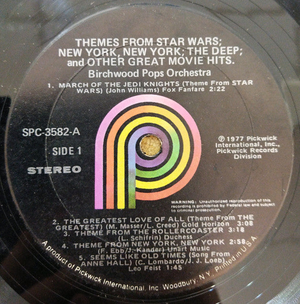 Themes From Star Wars, New York, New York, The Deep & Other Great Movie Hits - secondary