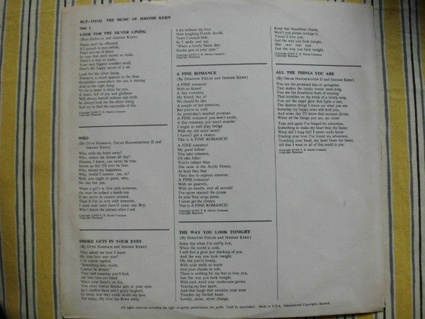 Various - The Music Of Jerome Kern - A Fine Romance