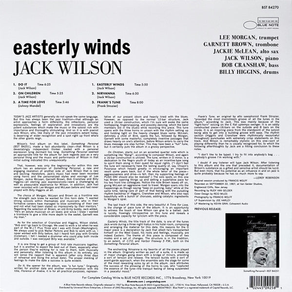 Easterly Winds - secondary
