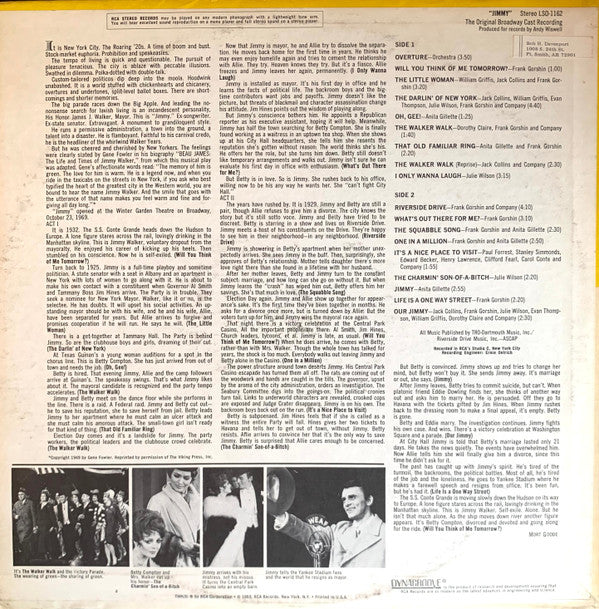 Frank Gorshin, Anita Gillette, Julie Wilson - Jimmy (Original Cast Recording)
