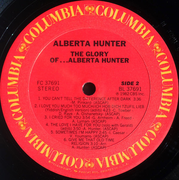 The Glory Of Alberta Hunter - secondary