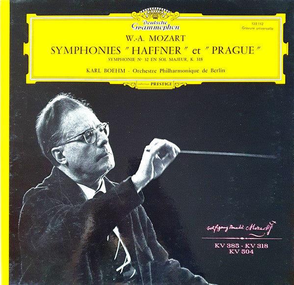 Wolfgang Amadeus Mozart, Karl Böhm, Berliner Philharmoniker - Symphonies "Haffner" Et "Prague" - Symphonie N° 32 En Sol Majeur, K. 318