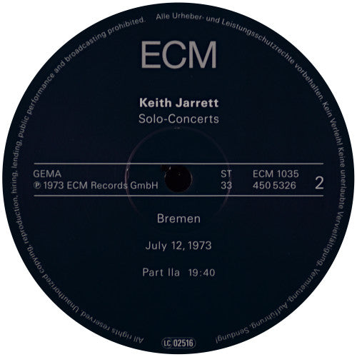 Solo Concerts: Bremen / Lausanne - secondary