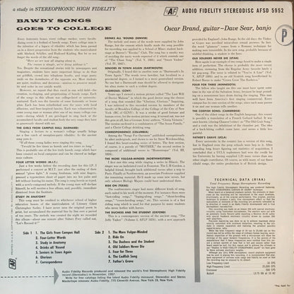 Bawdy Songs Goes To College - secondary