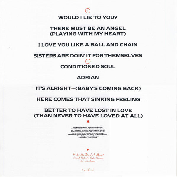 Be Yourself Tonight - secondary