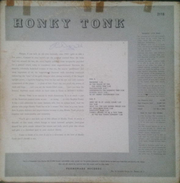 An Adventure In Sound! Honky Tonk Played By Fred Burton ''The Old Professor'' - secondary