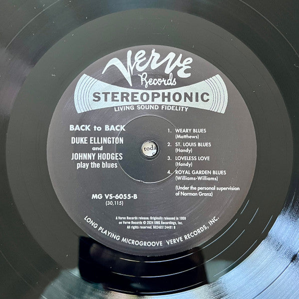 Back To Back (Duke Ellington And Johnny Hodges Play The Blues) - secondary