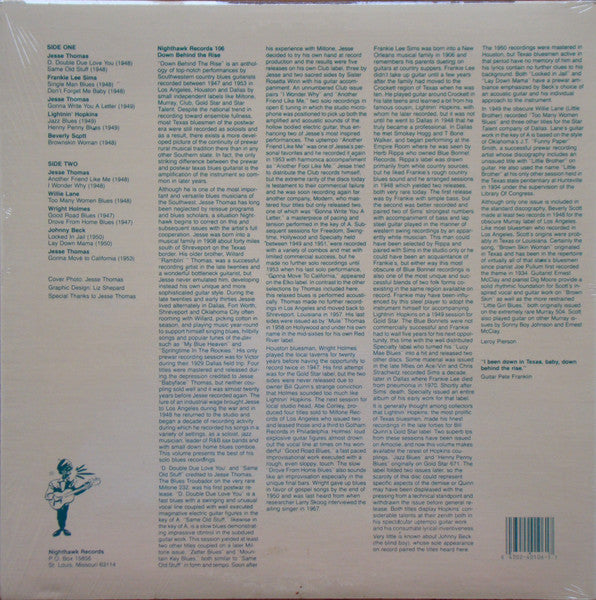 Down Behind The Rise 1947-1953 - secondary