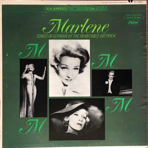 Marlene Dietrich - Songs In German By The Inimitable Dietrich