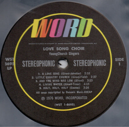 The Young Church Singers - Love Song Choir