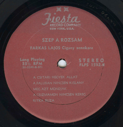 Farkas Lajos Cigány Zenekara - Szep A Rozsam